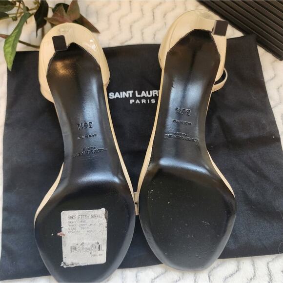 SAINT LAURENT ADJUSTABLE STRAP HEELS SIZE 36.5 (US6) - Picture 2 of 9